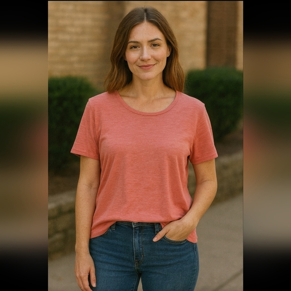 Worthington Extra Large Coral Tee - Picture 1 of 3